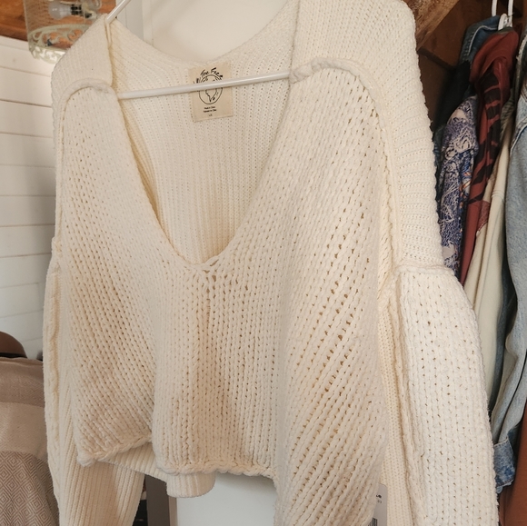 Free people cropped sweater - Picture 2 of 10
